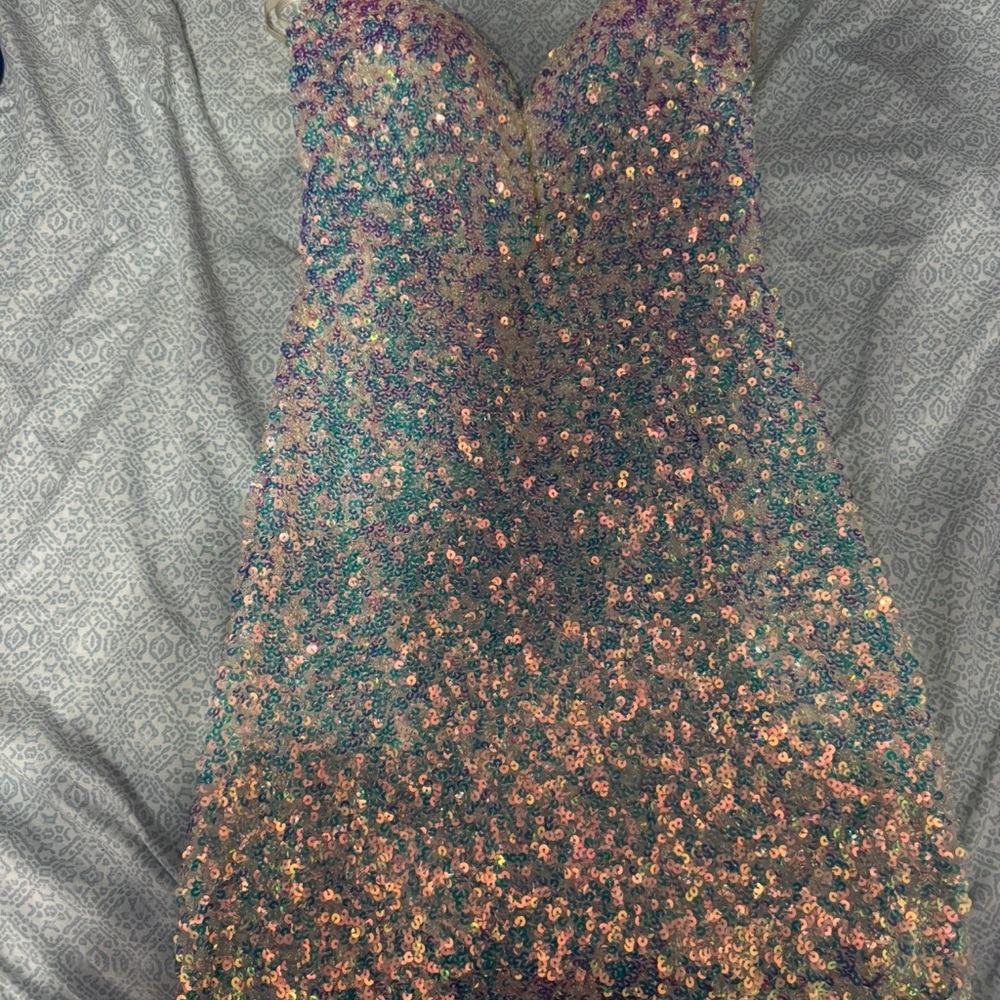 Multicolor Sequin Dress